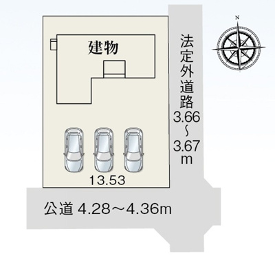 【区画図】 | 浜松市中央区篠原町 新築一戸建て | 区画図です