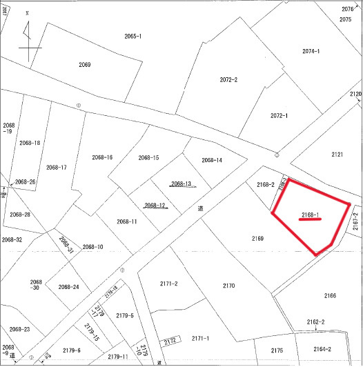 笠岡市売地の土地図