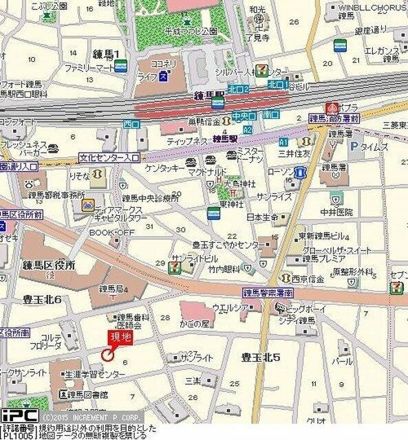 ダイホープラザ練馬の地図