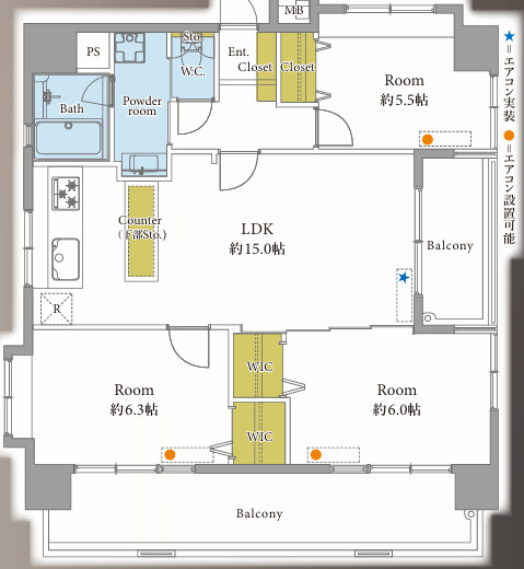【間取り】 | ツインタワー空港通り