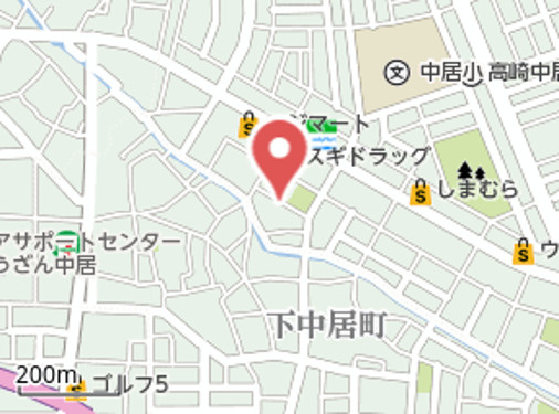 高崎市中居町四丁目9-16の地図