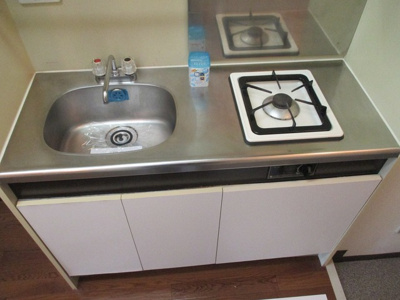 【キッチン】 | グランベイ豊新 | ガスコンロのキッチンです