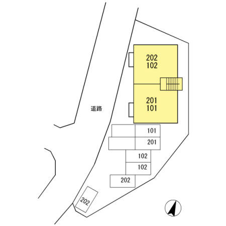 フレスコハウスの区画図