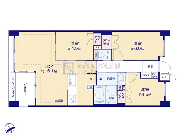 【間取り】 | 実際に見て、触れて感じる安心のお住まい探しを体験して下さい♪☆物件情報だけでなく、地域の特色などなどエリア情報もお伝え出来たら嬉しいです♪