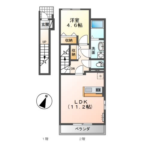 スターパレスＯＮＯの間取り