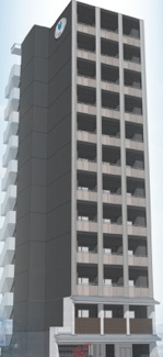 【外観パース】 | PARK　HILLS今里蘭 | PARK　HILLS今里蘭（パークヒルズ今里蘭）外観パース