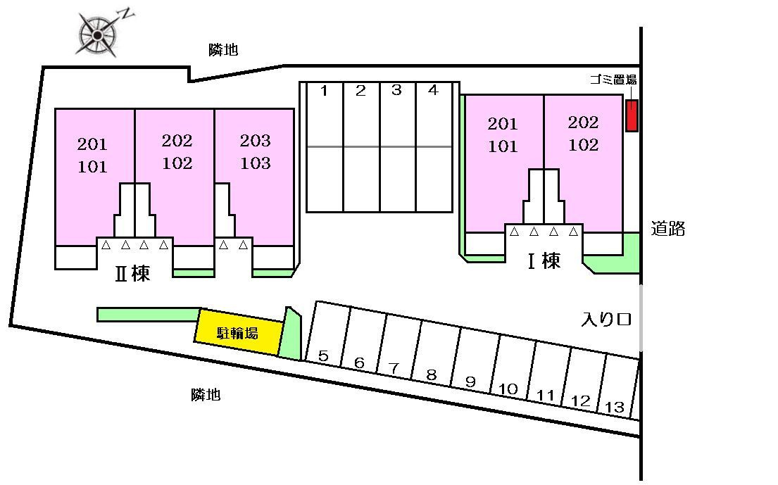 ラコルタⅡの区画図