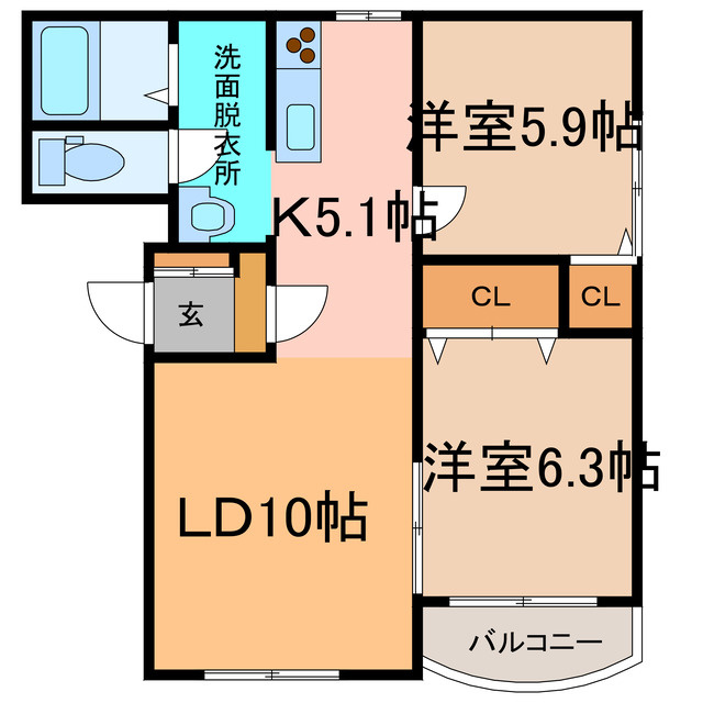 ヒーローズの間取り