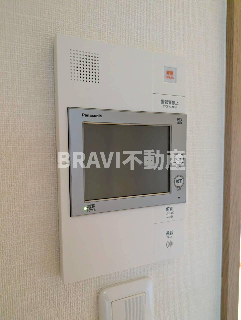JPレジデンス大阪城東Ⅲ　BRAVI不動産のセキュリティ|【JPレジデンス大阪城東３】モニター付インターホン