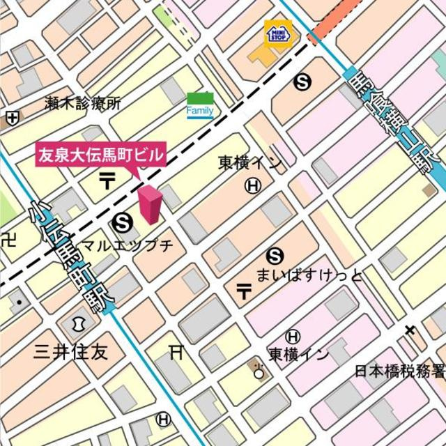 友泉大伝馬町ビルの地図