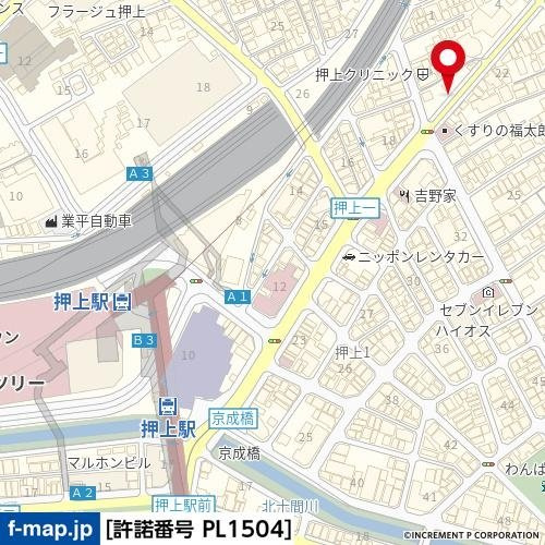 カノン押上の地図