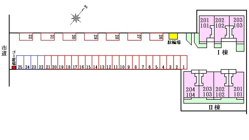 グランドール・ヒルⅠの区画図