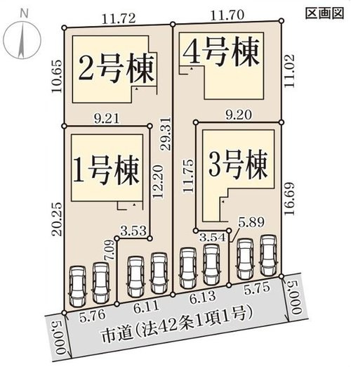 リーブルガーデン　岡山市北区花尻みどり町（第２）【仲介手数料無料】の区画図
