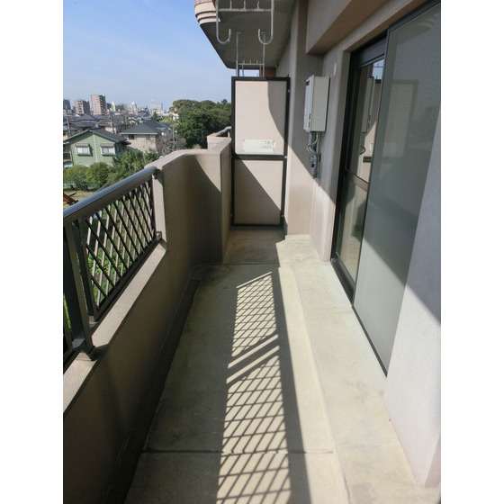 熊本市中央区国府本町の賃貸マンションのバルコニー