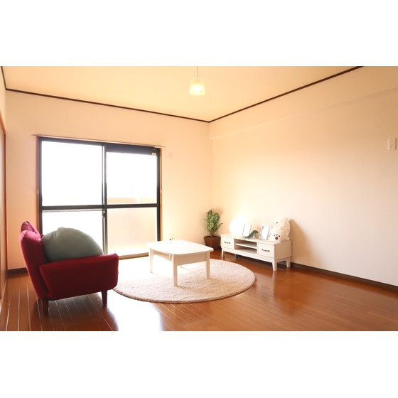 熊本市中央区国府本町の賃貸マンションの居間・リビング