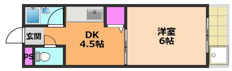 芥川ロイヤルマンションの間取り