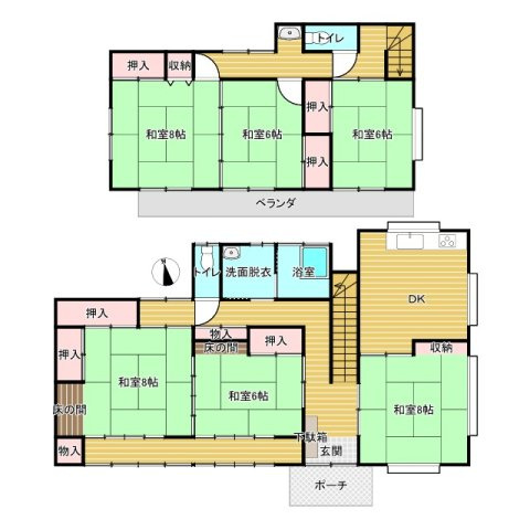 【畑付き】結城市大字結城中古住宅の間取り
