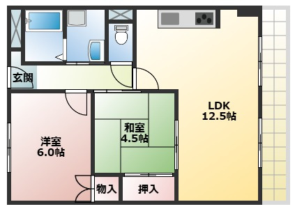 【間取り】 | 第2田中マンション