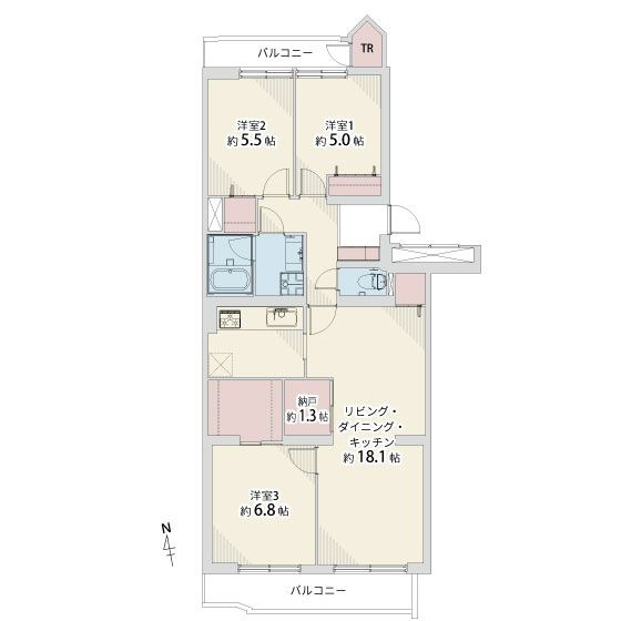 【間取り】 | 三井飯倉ハイツ☆仲介手数料無料☆