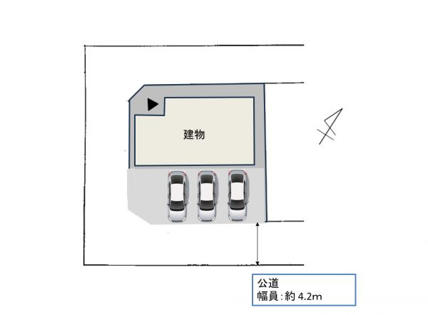 【区画図】 | 飯塚市柏の森 　中古一戸建☆仲介手数料無料☆