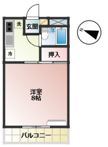コーポモビリエ２号館の間取り
