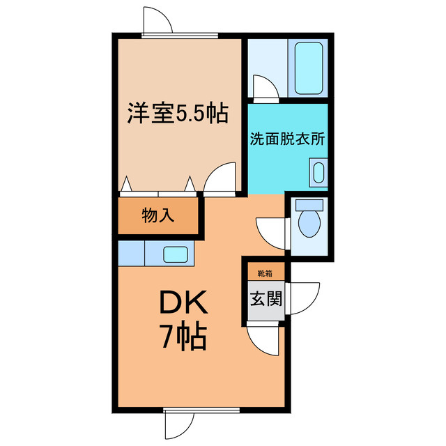 コーポハピネスの間取り