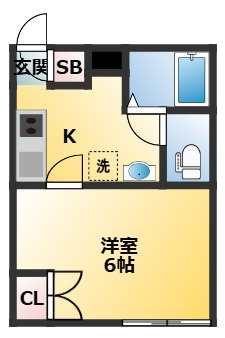 早稲田鶴巻町IMAハウスの間取り