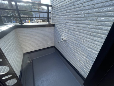 【バルコニー】 | 川西市長尾町新築戸建 | ベランダには水栓が付いていて、便利です