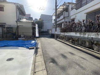 【前面道路含む現地写真】 | 川西市長尾町新築戸建 | 車通りの少ない前面道路なので、駐車も楽々♪