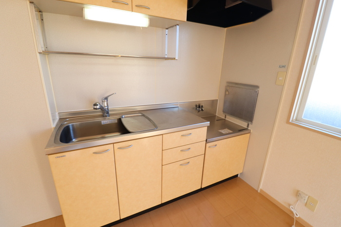 熊本市西区上代１丁目のアパートのキッチン