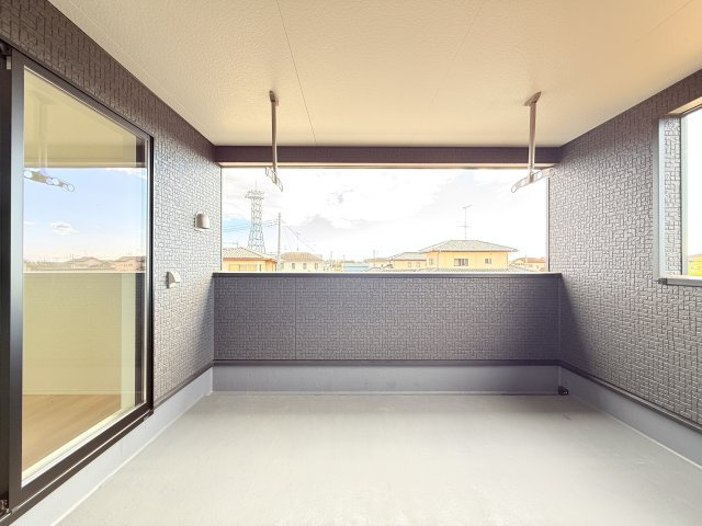 筑西市井上第1　新築戸建　2号棟のその他|日当たりの良いバルコニーは外干しスペースにぴったりです◎
