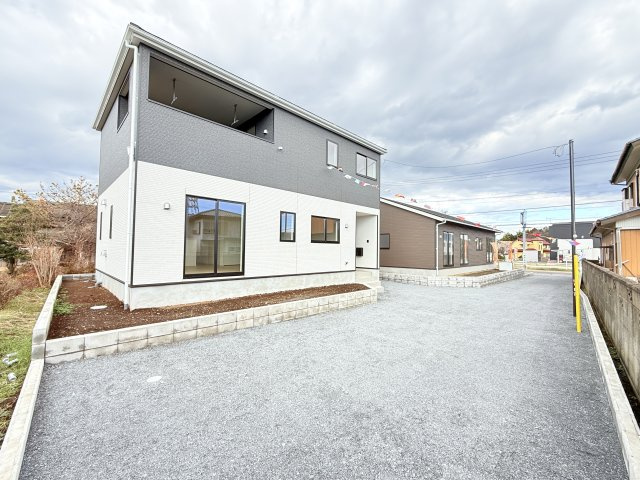 筑西市井上第1　新築戸建　2号棟の庭|カースペース4～5台程可能！