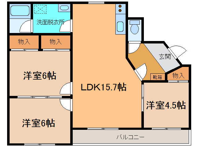 クレセールの間取り