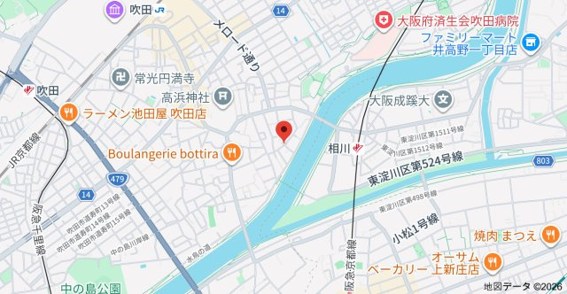 CALME高浜の地図