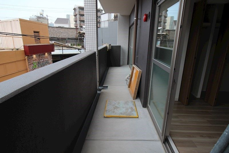 Loco House阿倍野のバルコニー