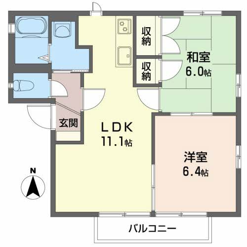 メゾン・Papier B棟の間取り
