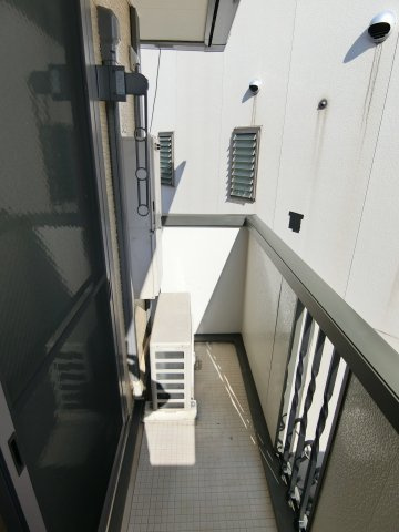 アウラ千里丘のバルコニー