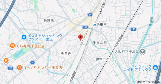アウラ千里丘の地図