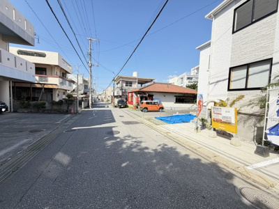 【前面道路含む現地写真】 | 浦添市牧港（限定1棟） | ※西側公道5.8m♪