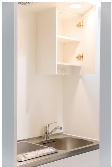 足立区千住寿町のアパートのキッチン