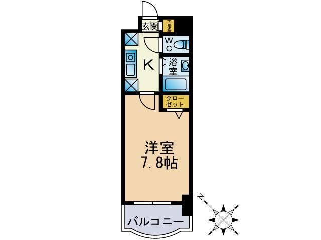 リヴィエール天神南の間取り