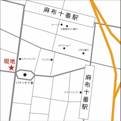 麻布十番ミレニアムタワー 601の地図