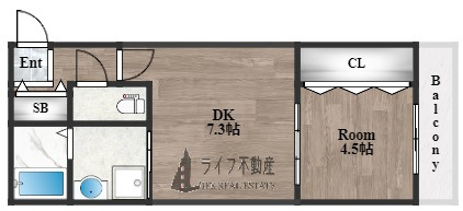 Gradito花園の間取り