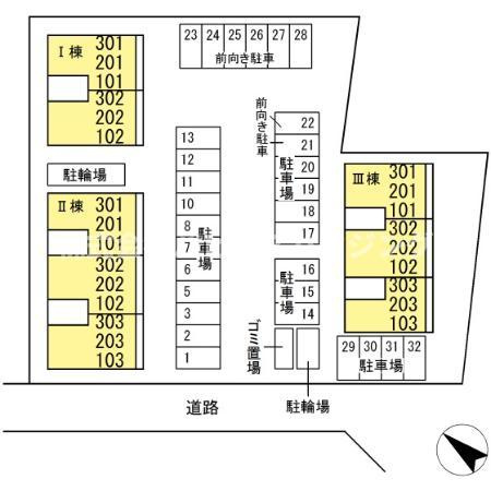 カシータⅢの区画図
