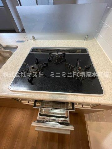 大阪市中央区東高麗橋の賃貸マンションのキッチン