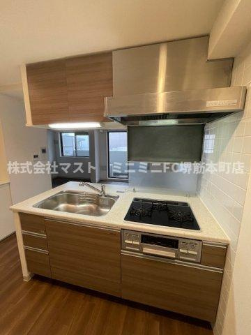 大阪市中央区東高麗橋の賃貸マンションのキッチン