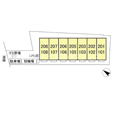 プレジールヤストシの区画図