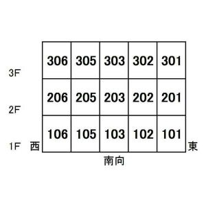 クレセール　ウェストの区画図
