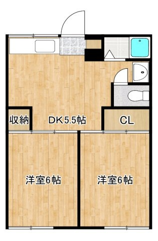 【間取り】 | 清水東ハイツ