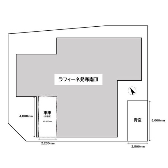 【区画図】ラフィーネ発寒南Ⅲ 